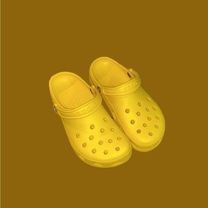 Updated Sizes Yellow Crocs new